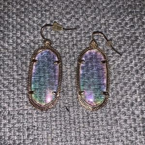 Kendra Scott Elle Earrings Clear Iridescent